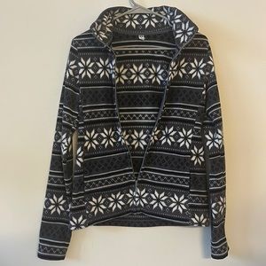 Printed Winter-Themed Sweater